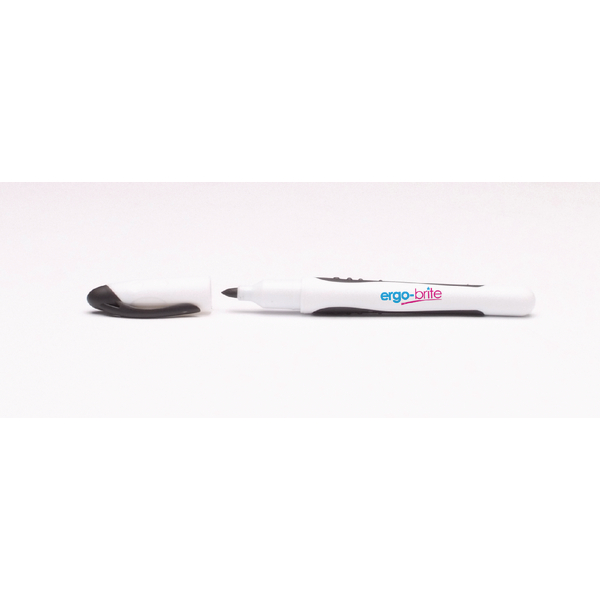 Drywipe Marker Rubber Grip Black [Pack of 10]