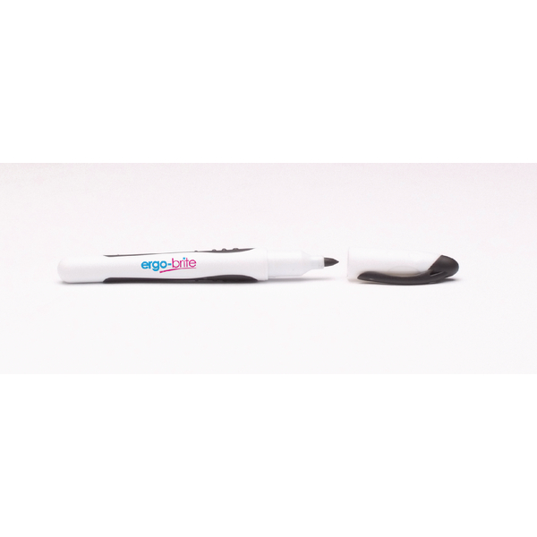 Drywipe Marker Rubber Grip Black [Pack of 48]