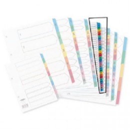 Concord Indexes A4 White with Multicolour Tabs 1-31