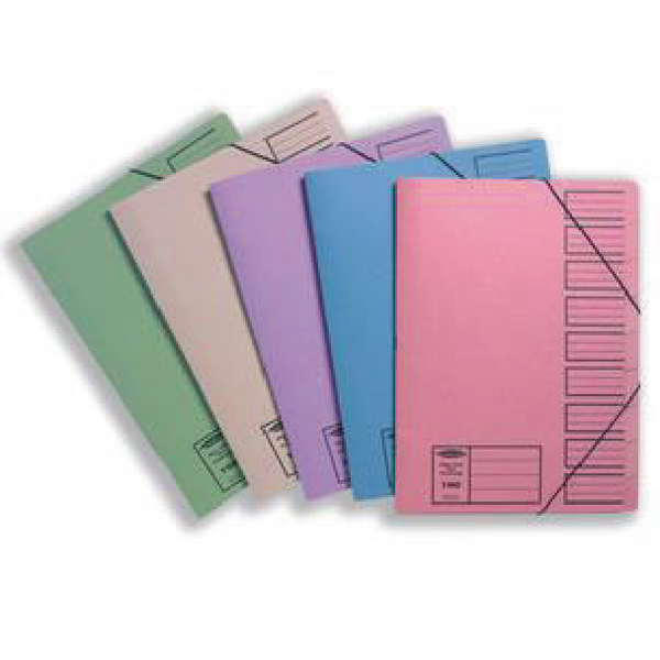 Concord Nine Part File Foolscap Assorted [Pack of 10]