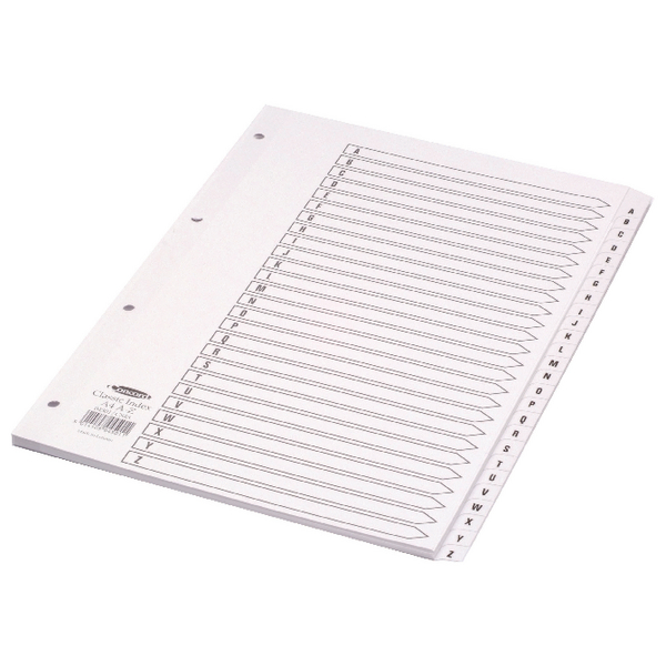 Concord Index A4 A-Z Clear Tab