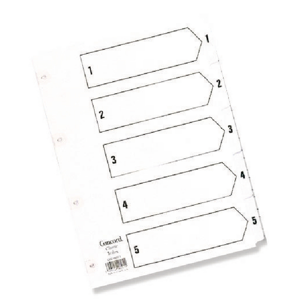 Concord Index A5 1-5 White