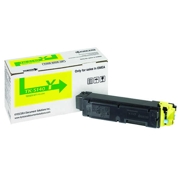 Kyocera TK5140Y Yellow 5000 Pages Original Toner 1T02NRANL0