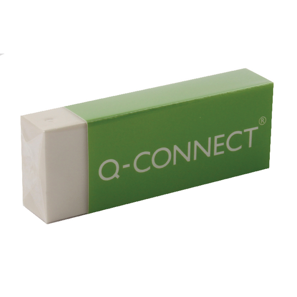 Q-Connect White PVC Eraser [Pack of 20]