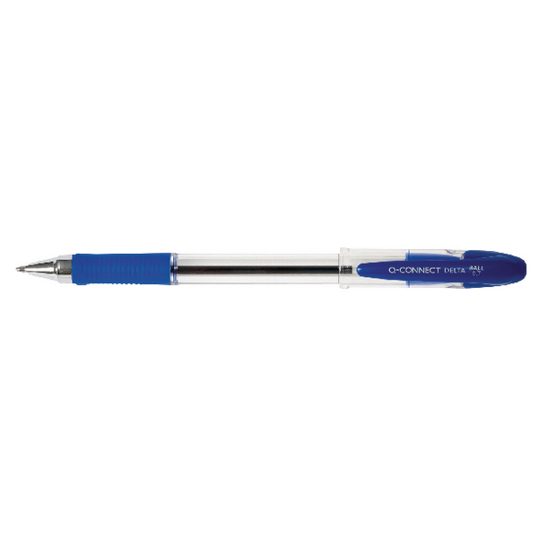 Q-Connect Delta Ball Point Pen Blue [Pack of 12]