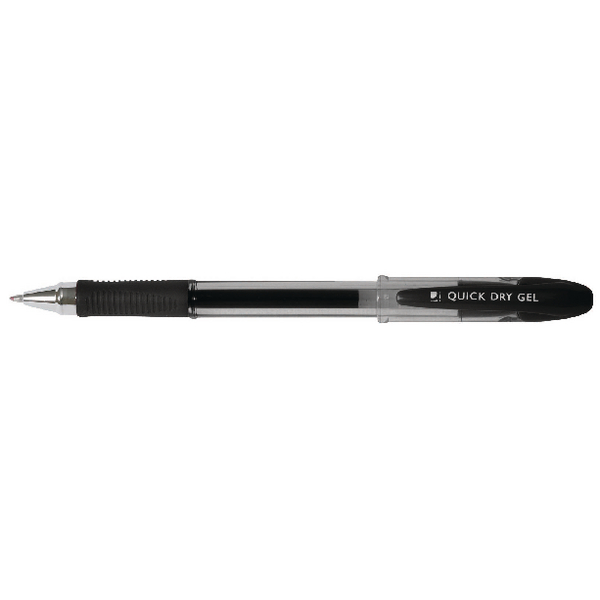Q-Connect Delta Gel Pen Black [Pack of 12]