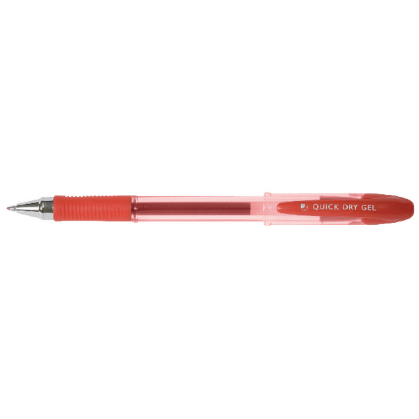 Q-Connect Delta Gel Pen Red [Pack of 12]
