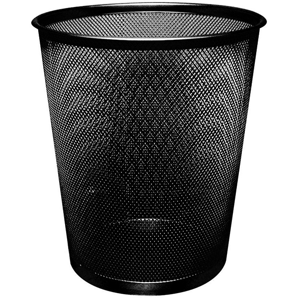 Q-Connect Mesh Waste Basket Black