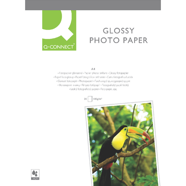Q-Connect Photo Gloss Inkjet Paper A4 [20 Sheets]