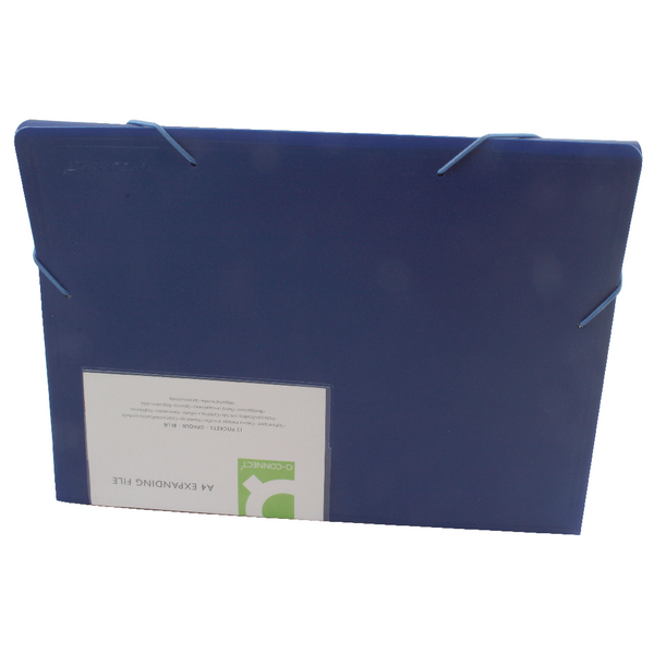 Q-Connect Expanding File 13 Pockets Blue