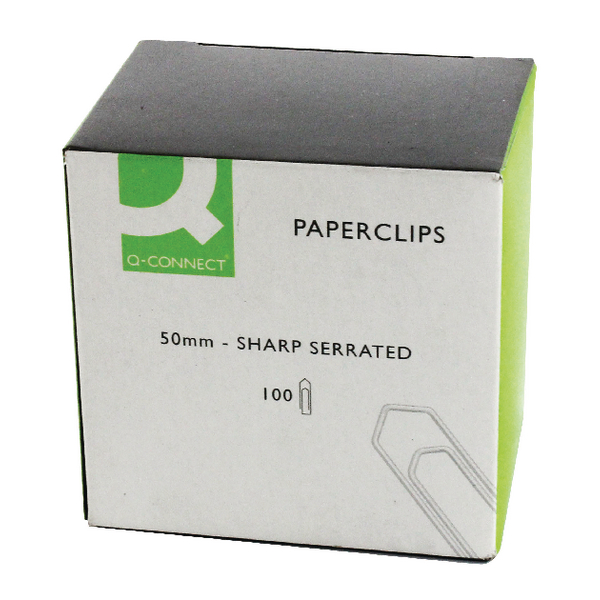 Q-Connect Paperclip 50mm Giant No Tear [Pack of 10x100]