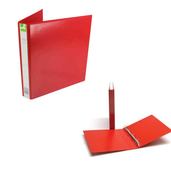 Q-Connect Presentation Binder 4 D-Ring 25mm Red