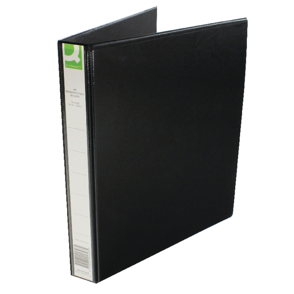 Q-Connect Presentation Binder 4 D-Ring 25mm Black