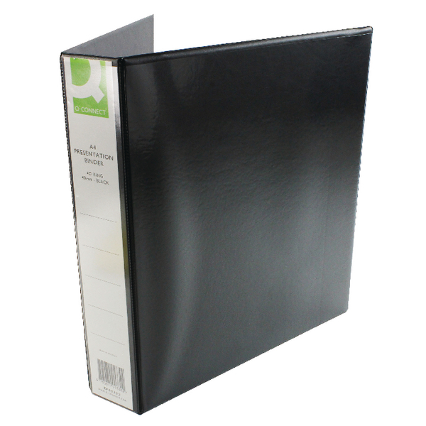 Q-Connect Presentation Binder 4 D-Ring 40mm Black