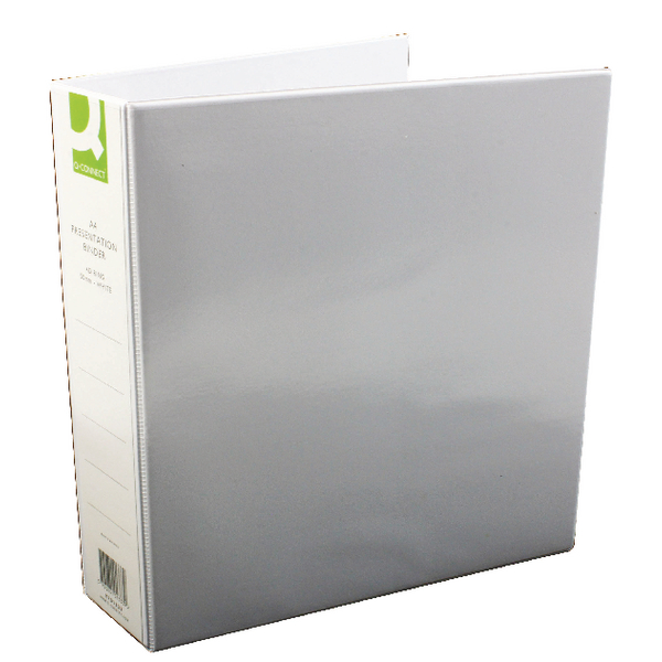 Q-Connect Presentation Binder 4 D-Ring 50mm White [Pack of 6]