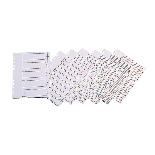 Q-Connect A-Z Polypropylene Indexes in White