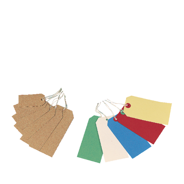 Q-Connect Strung Tags 70x35mm Buff [Pack of 1000]