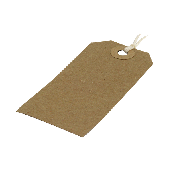 Q-Connect Strung Tags 82x41mm Buff [Pack of 1000]
