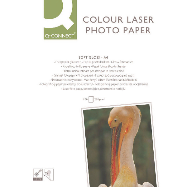 Q-Connect Glossy Laser Photo Paper A4 [100 Sheets]