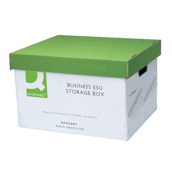 Q-Connect Business Easy Set Up Storage Box [Pack of 10]