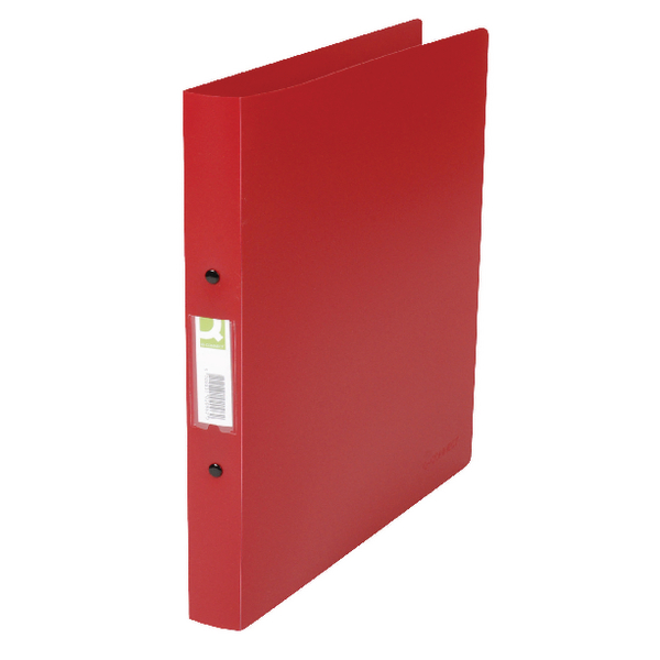 Q-Connect 2-Ring Binder A4 Polypropylene Red [Pack of 10]