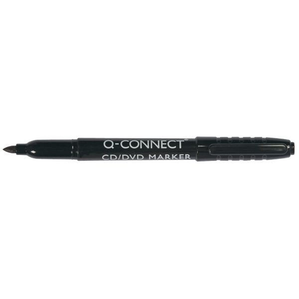 Q-Connect CD and DVD Marker Black [Pack of 10]