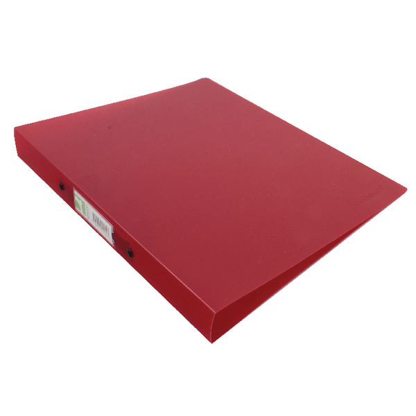 Q-Connect Ring Binder Frosted Red
