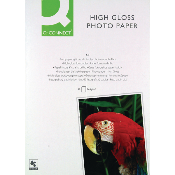 Q-Connect High-Gloss Photo Paper A4 [50 Sheets]