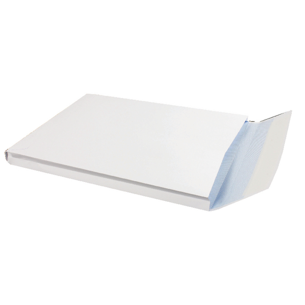 Q-Connect White 25mm Gusset Envelopes C4 Window [Pack of 125]