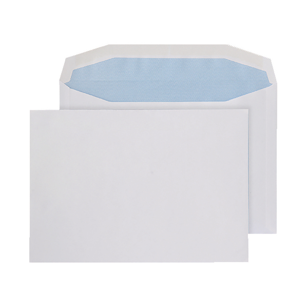 Q-Connect Envelopes 162x238mm White Gummed 90g [Pack of 500]