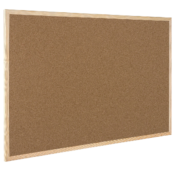 Q-Connect Cork Board Wood Frame 400x600mm