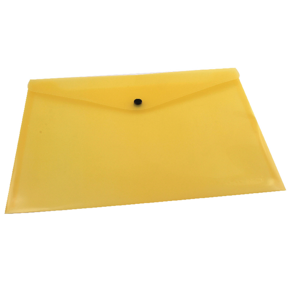 Q-Connect Document Folder Polypropylene A4 Yellow [Pack of 12]