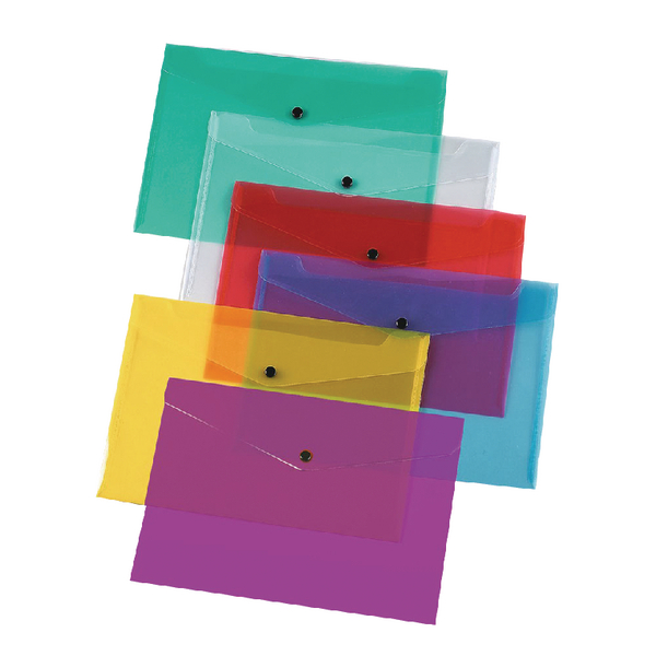 Q-Connect Document Folder Polypropylene A4 Assorted [Pack of 12]