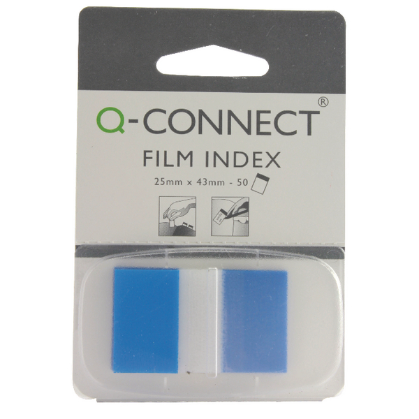 Q-Connect Page Marker 1 Inch Blue [Pack of 50]
