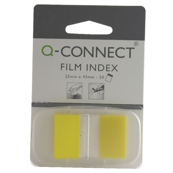 Q-Connect Page Marker 1 Inch Yellow [Pack of 50]