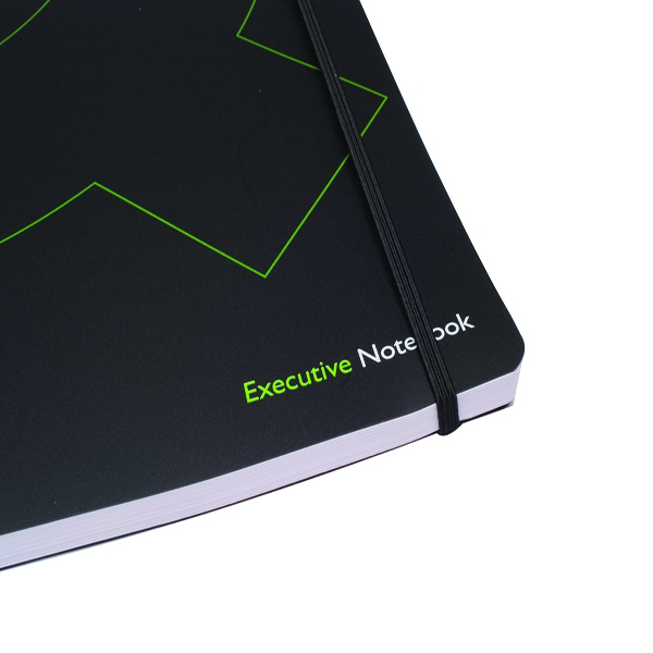 Q-Connect Wirebound A4 Polypropylene Black [Pack of 3]