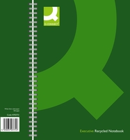 Q-Connect Wirebound Book A4 Recycled Black alternative image 1