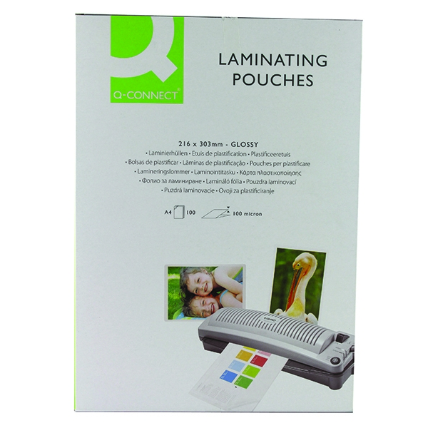 Q-Connect Laminating Pouches A4 100mic [Pack of 100]