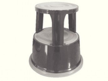 Q-Connect Metal Step Stool Dark Grey