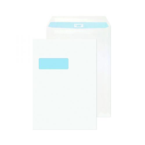 Q-Connect C4 Envelope Window Self-Seal 90g White [Pack of 75]