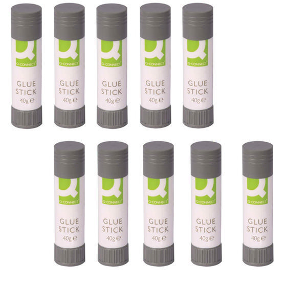 Q-Connect Large Glue Stick 40g [Pack of 10]