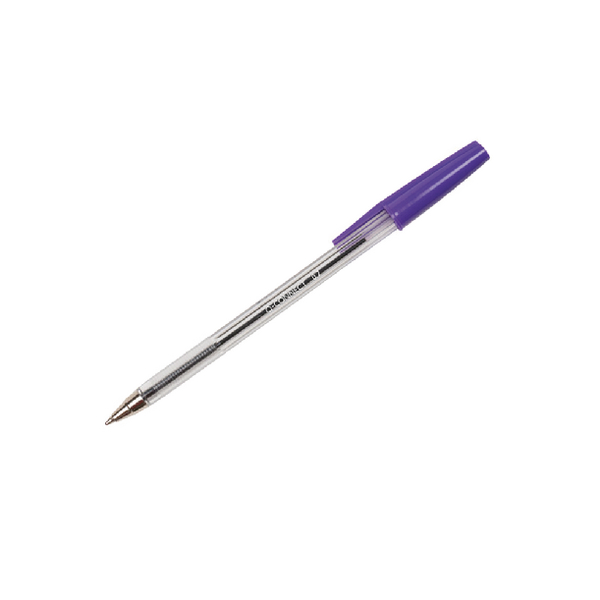 Q-Connect Medium Violet Ballpoint Pen [Pack of 50]