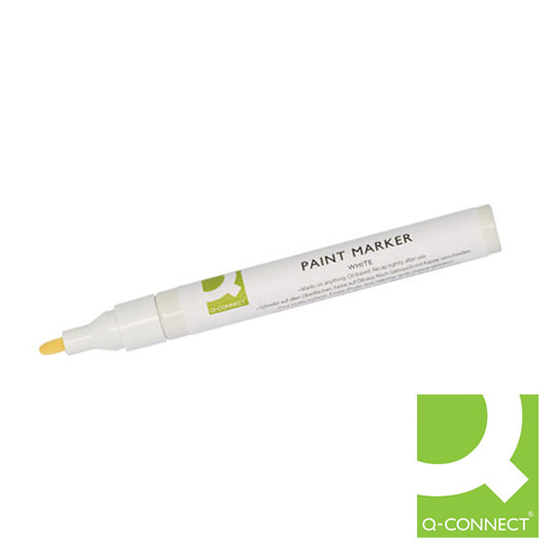 Q-Connect Paint Marker White [Pack of 10]