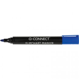 Q-Connect Flipchart Marker Bullet Tip Blue [Pack of 10]