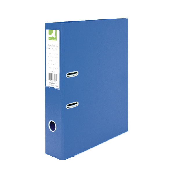 Q-Connect Lever Arch File File Foolscap Polypropylene Blue [Pack of 10]