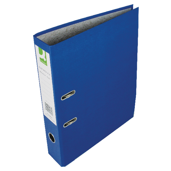 Q-Connect Lever Arch File Foolscap Blue [Pack of 10]