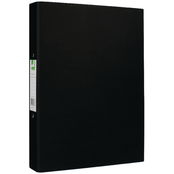 Q-Connect Ring Binder Paperbacked A4 Black [Pack of 10]