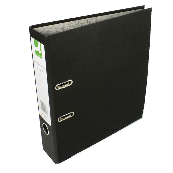 Q-Connect Lever Arch File A4 Black [Pack of 10]