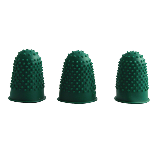 Q-Connect Thimblettes Size 0 Green [Pack of 12]