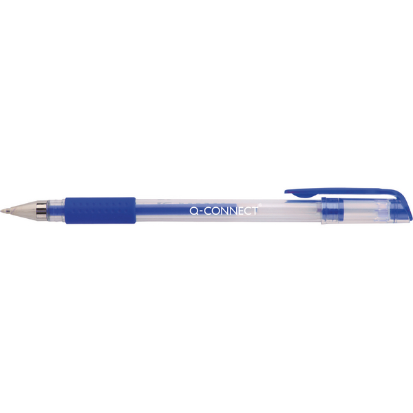 Q-Connect Gel Pen Blue [Pack of 10]